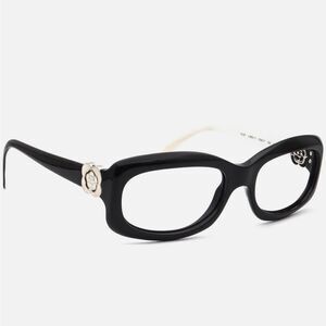 Chanel Sunglasses Frame Only 5127 c.900/11 Gloss Black/White Square Italy 53 mm!